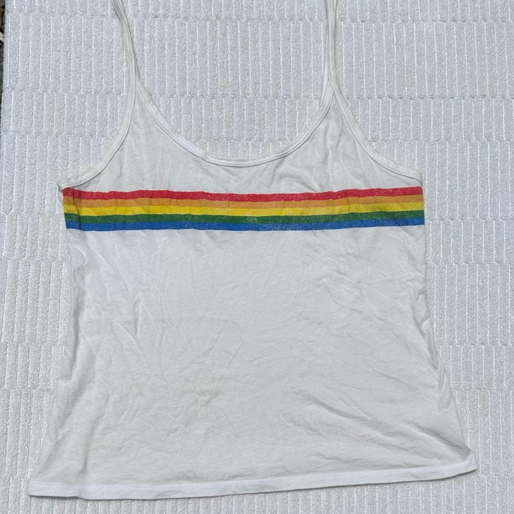 Nordstrom by PST Rainbow Tank M Very Cute - Picture 1 of 3